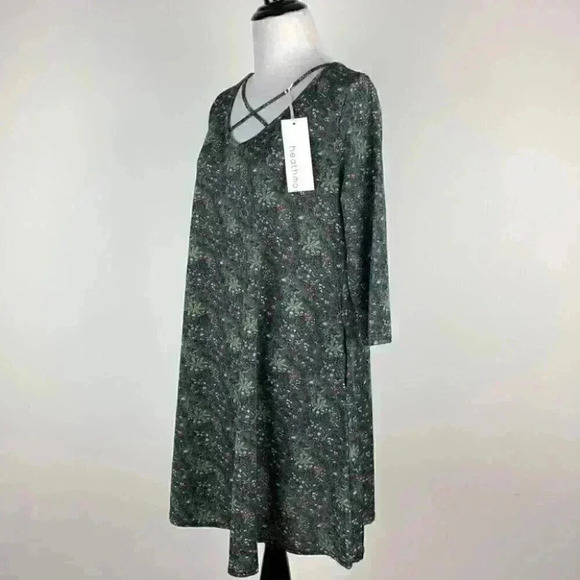 New Heathmoor womens dress size S green floral - Picture 6 of 7